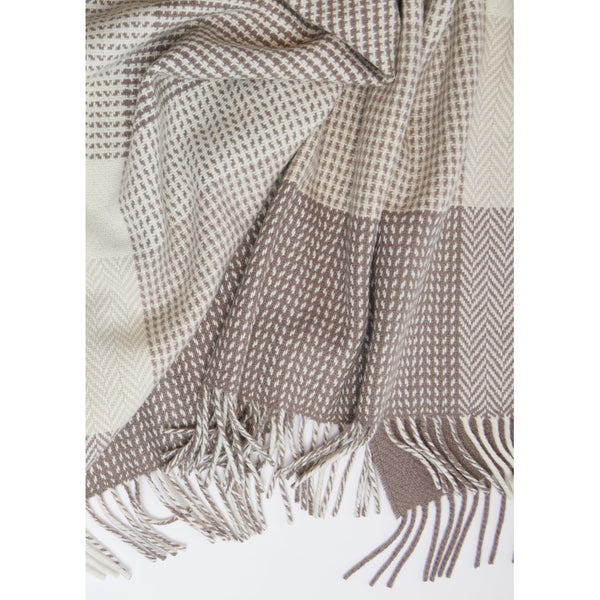 Luxurious Foxford Dún Briste Cashmere Throw - Beige & Grey-Nook & Cranny Gift Store-2019 National Gift Store Of The Year-Ireland-Gift Shop