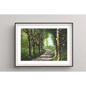 Irish Artefact Art Print 'Dappled Lane' - James Peter Kelly-Nook & Cranny Gift Store-2019 National Gift Store Of The Year-Ireland-Gift Shop
