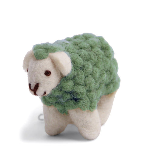 Felt Mini Sheep - Dusty Green-Nook & Cranny Gift Store-2019 National Gift Store Of The Year-Ireland-Gift Shop