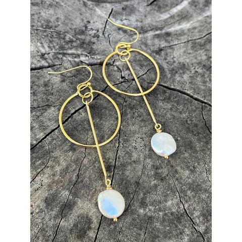 Kea Earrings with Pearl-Nook & Cranny Gift Store-2019 National Gift Store Of The Year-Ireland-Gift Shop