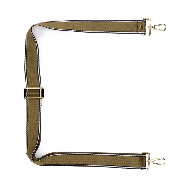 Olive Stripe Strap for Crossbody Bag-Nook & Cranny Gift Store-2019 National Gift Store Of The Year-Ireland-Gift Shop