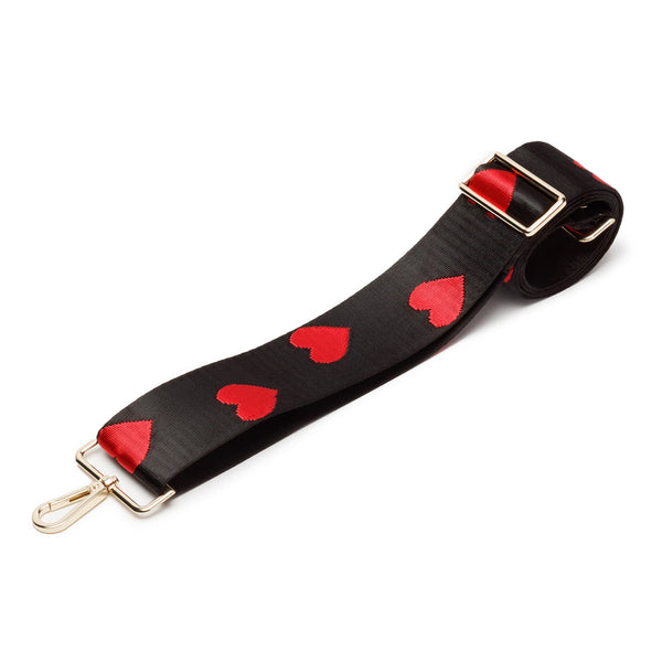Strap for Crossbody Bag - Red Hearts-Nook & Cranny Gift Store-2019 National Gift Store Of The Year-Ireland-Gift Shop