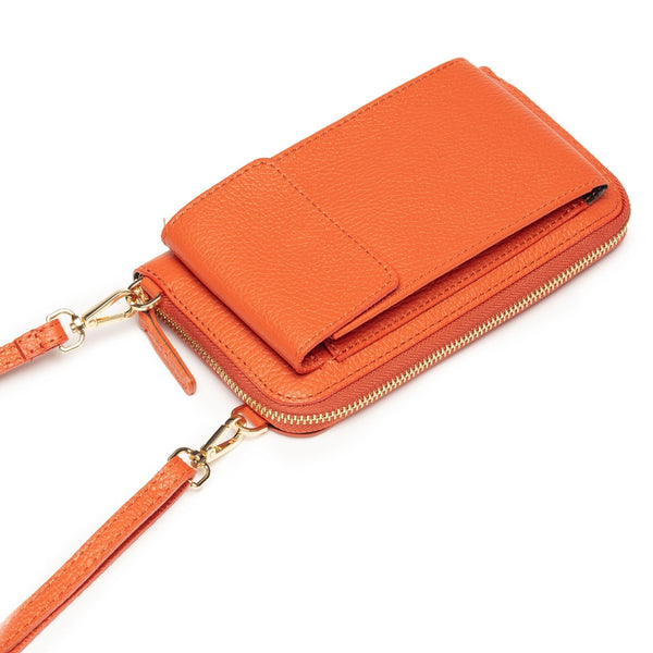 Elie Beaumont Leather Phonebag - Orange-Nook & Cranny Gift Store-2019 National Gift Store Of The Year-Ireland-Gift Shop