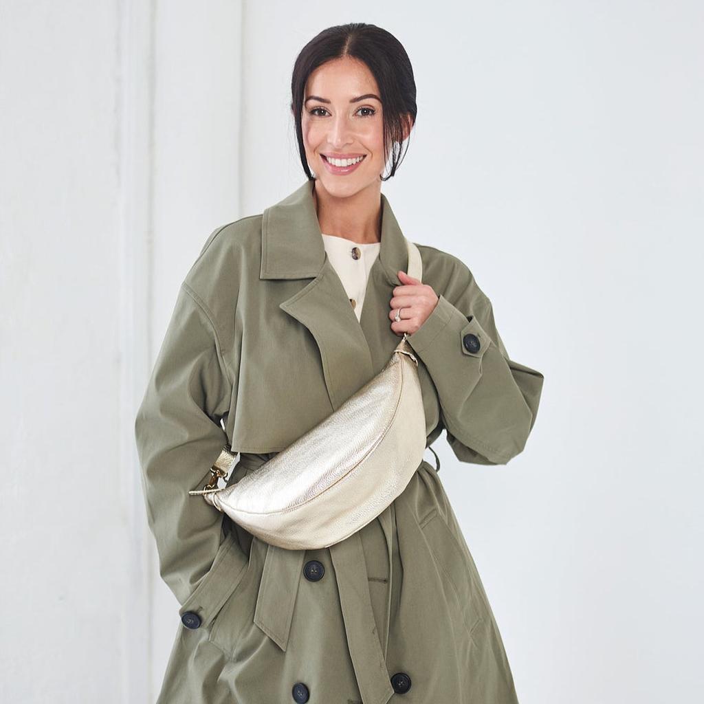 Elie Beaumont Italian Hobo Leather Bag - Gold-Nook & Cranny Gift Store-2019 National Gift Store Of The Year-Ireland-Gift Shop