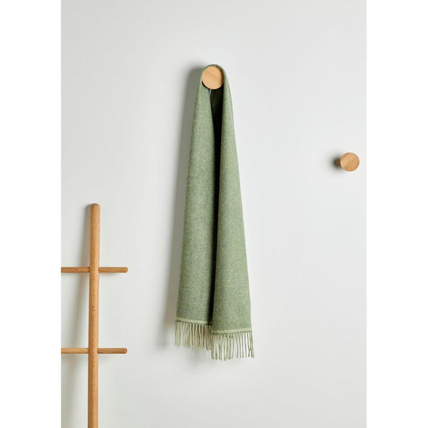 100% Lambswool Scarf by Foxford - Green Herringbone-Nook & Cranny Gift Store-2019 National Gift Store Of The Year-Ireland-Gift Shop