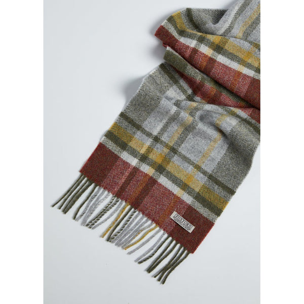 Foxford 100% Lambswool Scarf - Rust & Green Tartan-Nook & Cranny Gift Store-2019 National Gift Store Of The Year-Ireland-Gift Shop