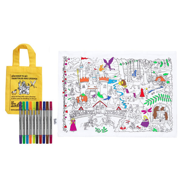 Colour in your own Placemat - (Fairytales and Legend)-Nook & Cranny Gift Store-2019 National Gift Store Of The Year-Ireland-Gift Shop