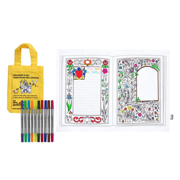 Colour in your own Placemat - (Fairytales and Legend)-Nook & Cranny Gift Store-2019 National Gift Store Of The Year-Ireland-Gift Shop