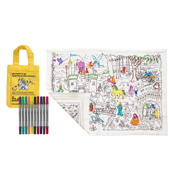 Colour in your own Placemat - (Fairytales and Legend)-Nook & Cranny Gift Store-2019 National Gift Store Of The Year-Ireland-Gift Shop