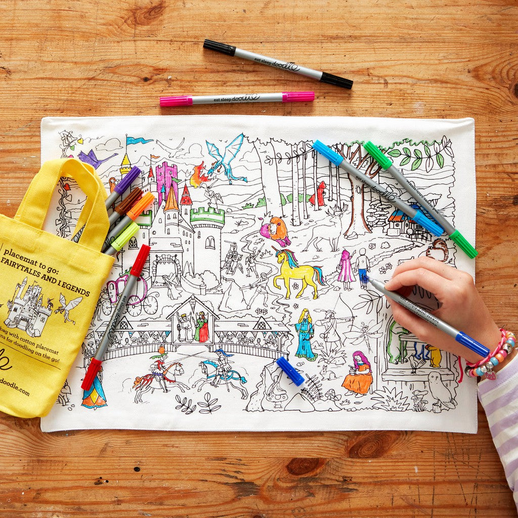 Colour in your own Placemat - (Fairytales and Legend)-Nook & Cranny Gift Store-2019 National Gift Store Of The Year-Ireland-Gift Shop