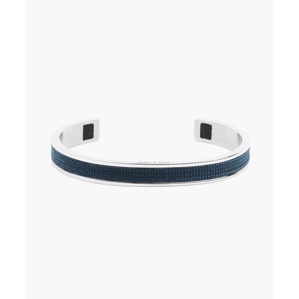 Navarch Bangle Bracelet - Navy / Silver-Nook & Cranny Gift Store-2019 National Gift Store Of The Year-Ireland-Gift Shop
