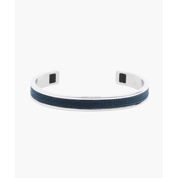 Navarch Bangle Bracelet - Navy / Silver (Large)-Nook & Cranny Gift Store-2019 National Gift Store Of The Year-Ireland-Gift Shop