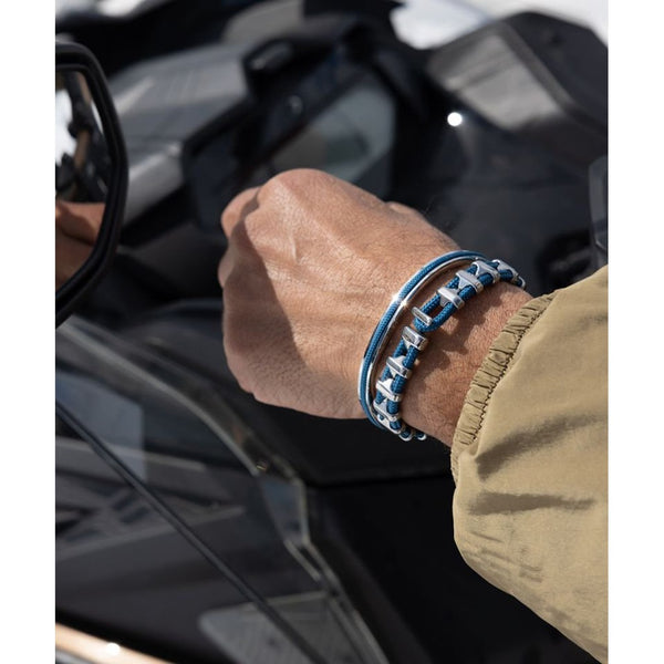 'Bold Bob' Bracelet - Ocean Blue/ Silver-Nook & Cranny Gift Store-2019 National Gift Store Of The Year-Ireland-Gift Shop