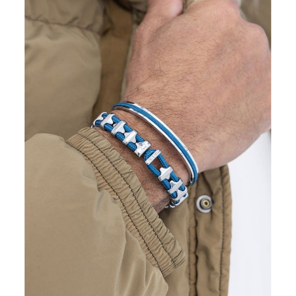 'Bold Bob' Bracelet - Ocean Blue/ Silver-Nook & Cranny Gift Store-2019 National Gift Store Of The Year-Ireland-Gift Shop
