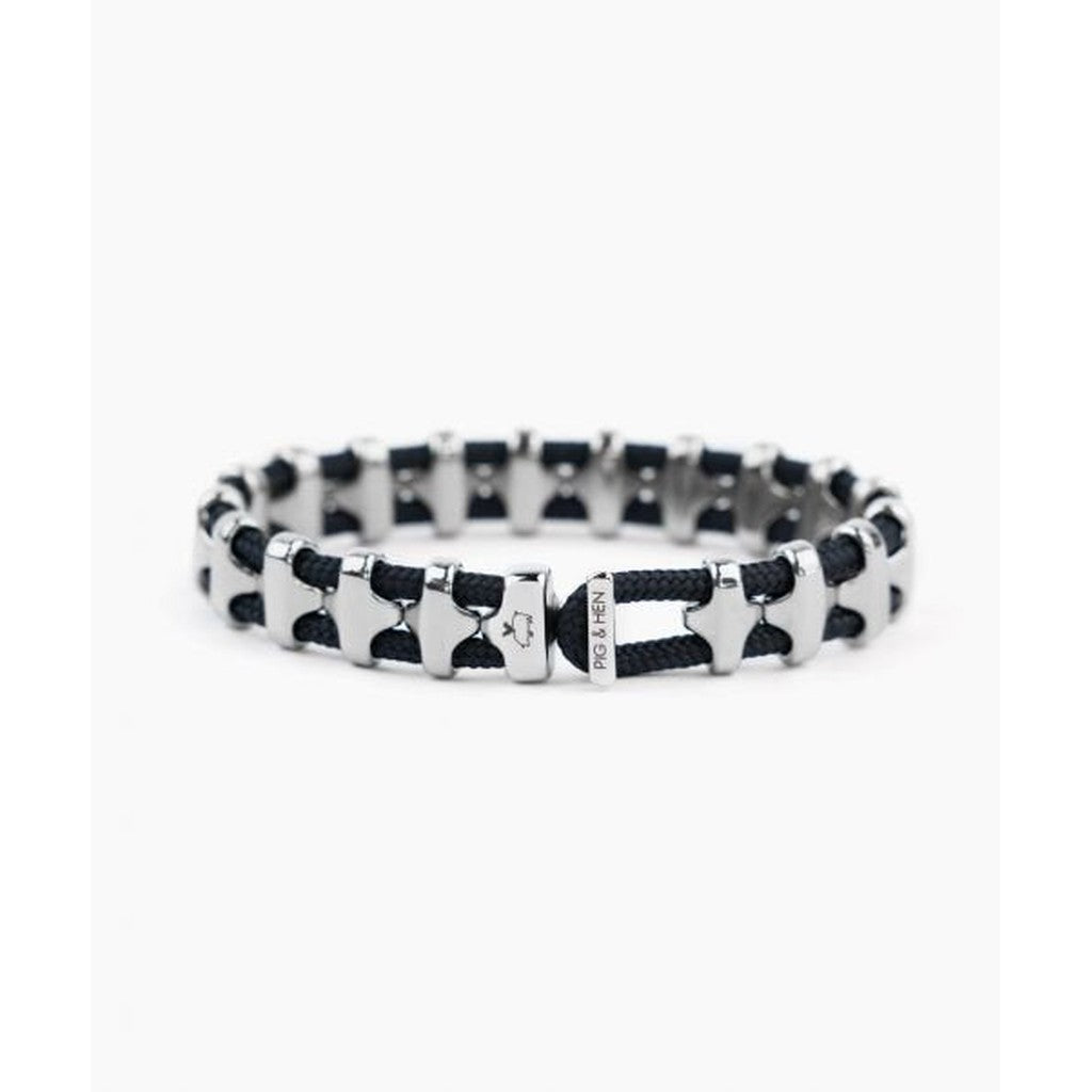'Bold Bob' Bracelet - Navy / Silver-Nook & Cranny Gift Store-2019 National Gift Store Of The Year-Ireland-Gift Shop