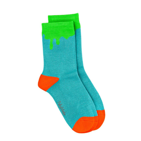 Bamboo Stripe Socks - Green Paint Spill-Nook & Cranny Gift Store-2019 National Gift Store Of The Year-Ireland-Gift Shop