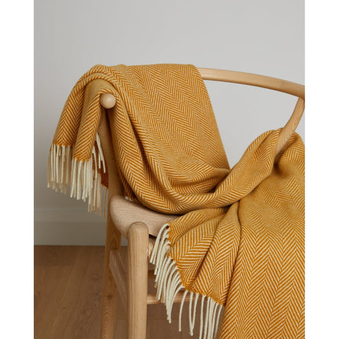 Foxford Cashmere Throw in Herringbone - Innisfree-Nook & Cranny Gift Store-2019 National Gift Store Of The Year-Ireland-Gift Shop