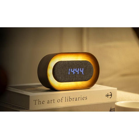 Oval Lumos Clock - Walnut-Nook & Cranny Gift Store-2019 National Gift Store Of The Year-Ireland-Gift Shop