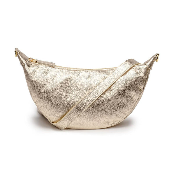 Elie Beaumont Italian Hobo Leather Bag - Gold-Nook & Cranny Gift Store-2019 National Gift Store Of The Year-Ireland-Gift Shop