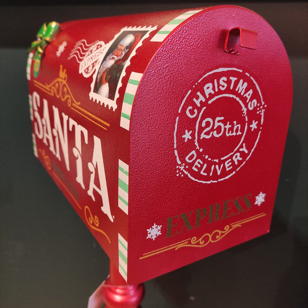 Metal Christmas Mailbox Standing Decoration-Nook & Cranny Gift Store-2019 National Gift Store Of The Year-Ireland-Gift Shop
