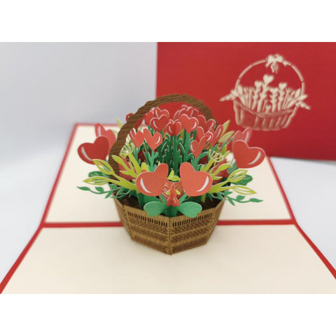 3d Pop up Card - Love Flowers-Nook & Cranny Gift Store-2019 National Gift Store Of The Year-Ireland-Gift Shop