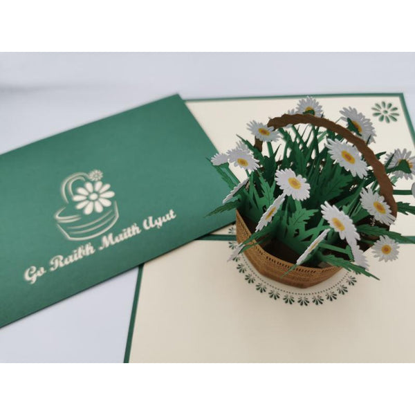 3d Pop up Card - Go Raibh Maith Agat (Thank You)-Nook & Cranny Gift Store-2019 National Gift Store Of The Year-Ireland-Gift Shop