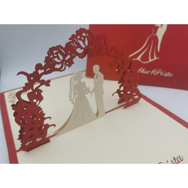 Ar La Bhur Posta - On your wedding day (pop up card)-Nook & Cranny Gift Store-2019 National Gift Store Of The Year-Ireland-Gift Shop