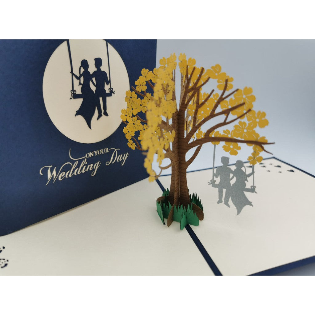 3d Pop up Card - Wedding Swing-Nook & Cranny Gift Store-2019 National Gift Store Of The Year-Ireland-Gift Shop