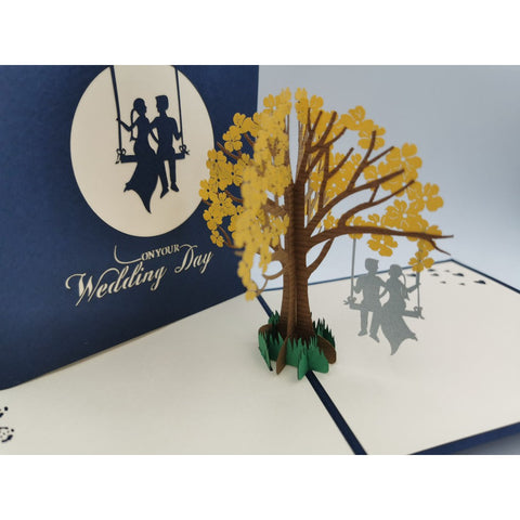 3d Pop up Card - Wedding Swing-Nook & Cranny Gift Store-2019 National Gift Store Of The Year-Ireland-Gift Shop