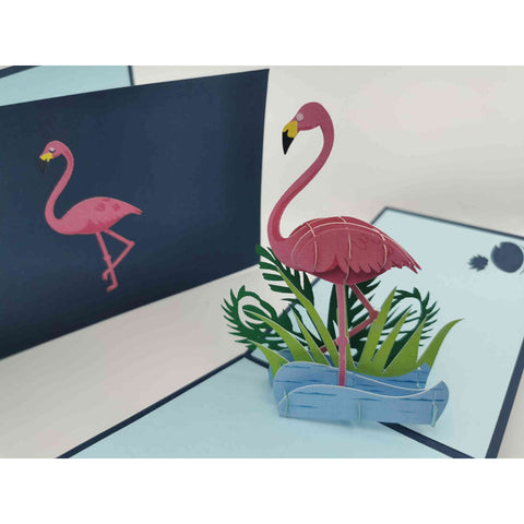 3d Pop up Card - Flamingo-Nook & Cranny Gift Store-2019 National Gift Store Of The Year-Ireland-Gift Shop