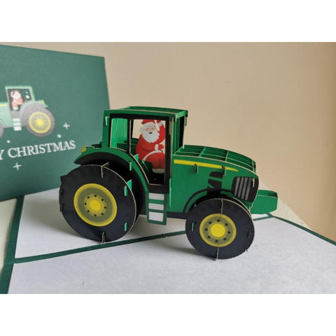3d Pop up Card - Santa on tractor...-Nook & Cranny Gift Store-2019 National Gift Store Of The Year-Ireland-Gift Shop