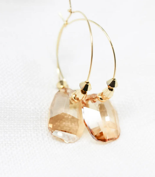 Golden Glow - Luxe Hoops-Nook & Cranny Gift Store-2019 National Gift Store Of The Year-Ireland-Gift Shop