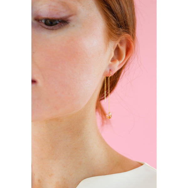 Atelier Threader Earrings - Golden-Nook & Cranny Gift Store-2019 National Gift Store Of The Year-Ireland-Gift Shop