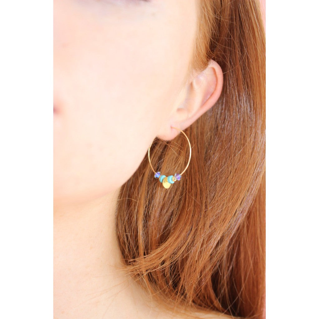 Wild Fire Hoop Earrings-Nook & Cranny Gift Store-2019 National Gift Store Of The Year-Ireland-Gift Shop