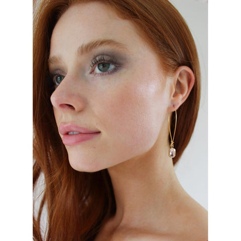 Fleur Rose Earrings - Long-Nook & Cranny Gift Store-2019 National Gift Store Of The Year-Ireland-Gift Shop