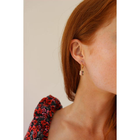 Fleur Rose Earrings -Short-Nook & Cranny Gift Store-2019 National Gift Store Of The Year-Ireland-Gift Shop