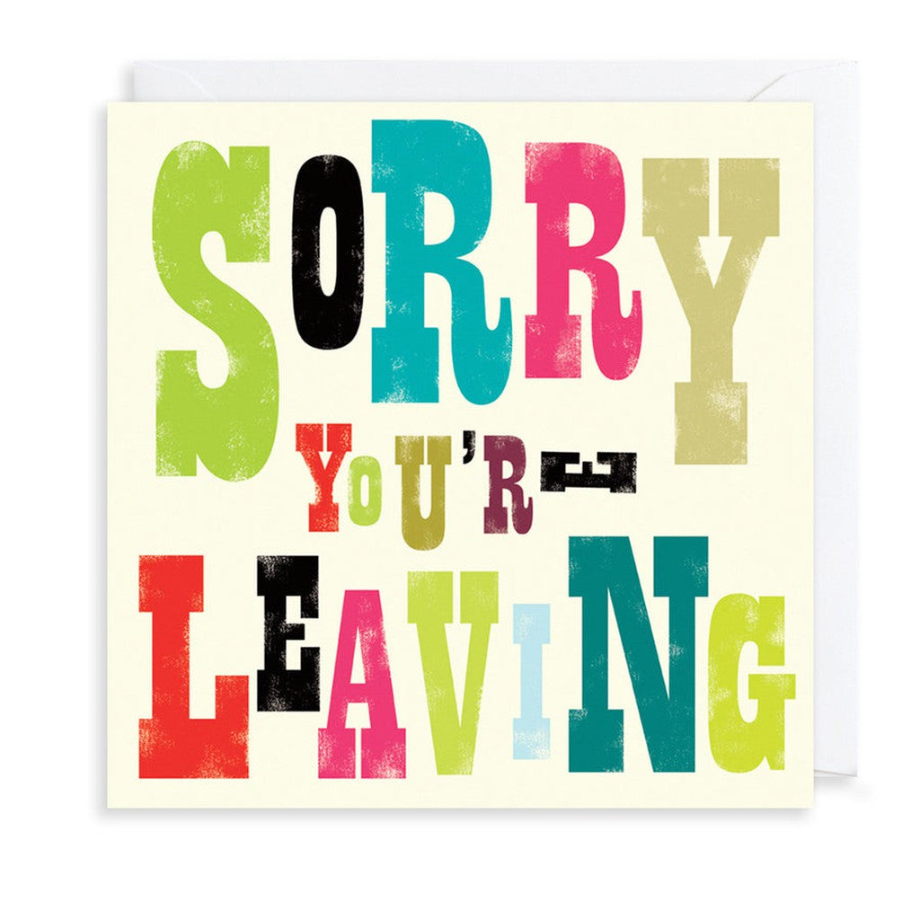 Sorry You're Leaving - (Large)-Nook & Cranny Gift Store-2019 National Gift Store Of The Year-Ireland-Gift Shop