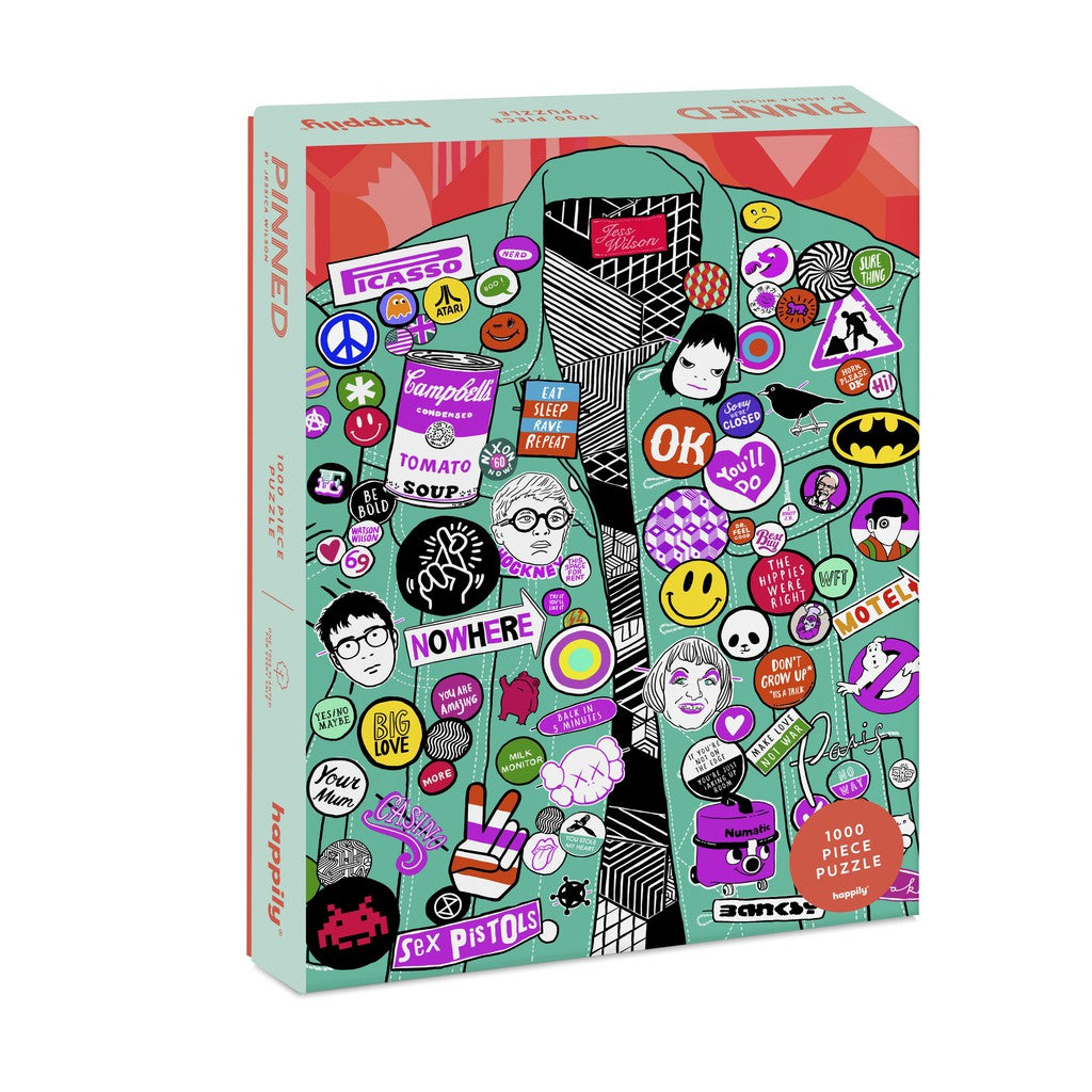 Pinned 1000 Piece Jigsaw Puzzle - Happily Puzzles-Nook & Cranny Gift Store-2019 National Gift Store Of The Year-Ireland-Gift Shop