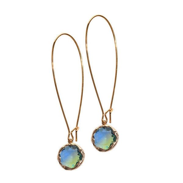 Zante Marine Earrings - Long-Nook & Cranny Gift Store-2019 National Gift Store Of The Year-Ireland-Gift Shop