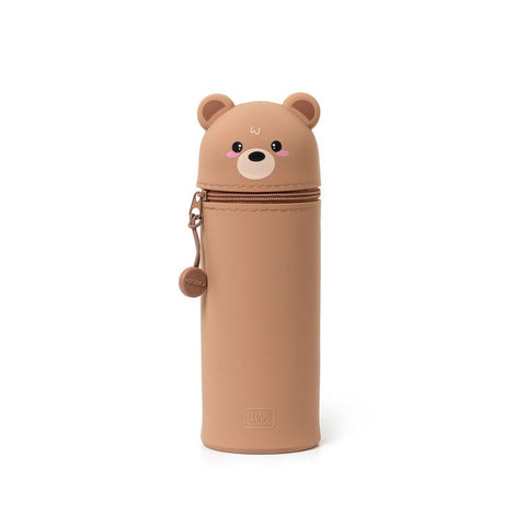 2-In 1 Silicon Pencil Case - Teddy Bear-Nook & Cranny Gift Store-2019 National Gift Store Of The Year-Ireland-Gift Shop