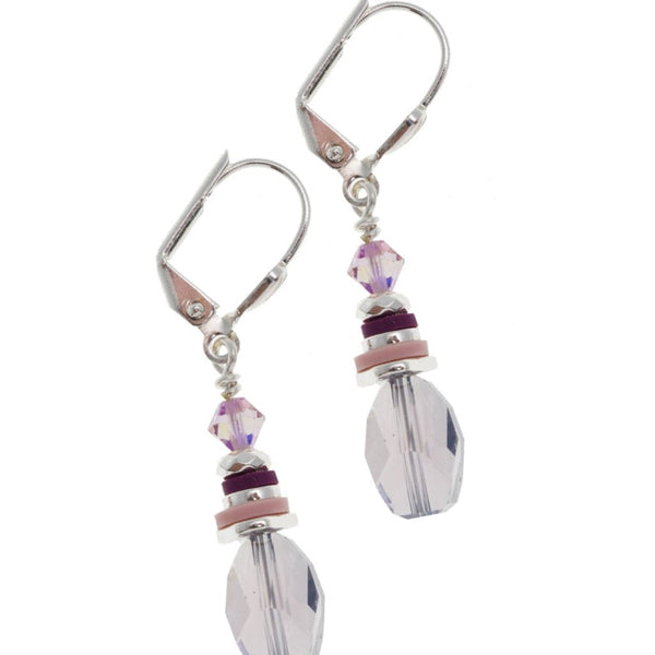 Bon Bon Lilac Drop Earrings - (Short)-Nook & Cranny Gift Store-2019 National Gift Store Of The Year-Ireland-Gift Shop