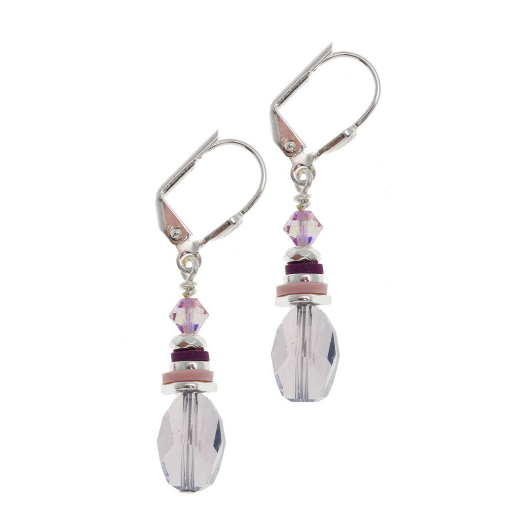 Bon Bon Lilac Drop Earrings - (Short)-Nook & Cranny Gift Store-2019 National Gift Store Of The Year-Ireland-Gift Shop
