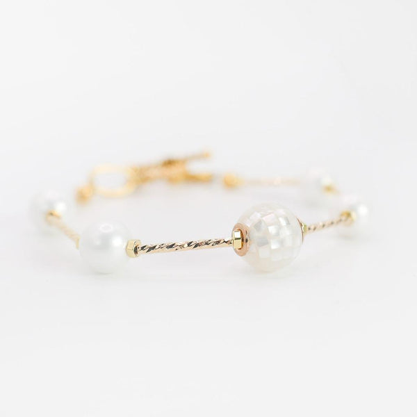 Aoibhianne White Evening Bracelet-Nook & Cranny Gift Store-2019 National Gift Store Of The Year-Ireland-Gift Shop