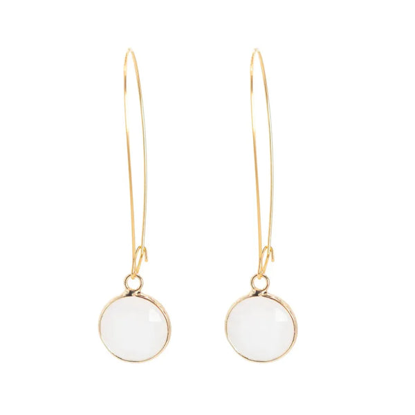 Aoibhianne Quartz Drop Earrings - Long-Nook & Cranny Gift Store-2019 National Gift Store Of The Year-Ireland-Gift Shop