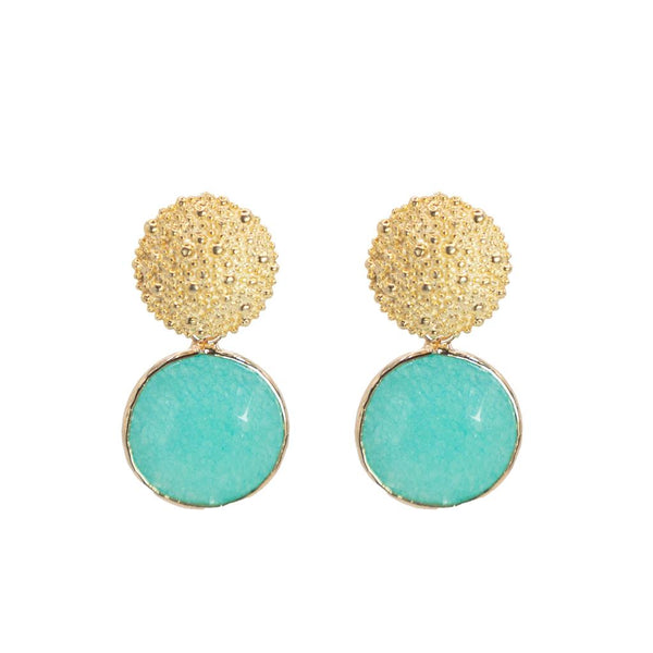 Aquamarine Evening Drop Earrings-Nook & Cranny Gift Store-2019 National Gift Store Of The Year-Ireland-Gift Shop