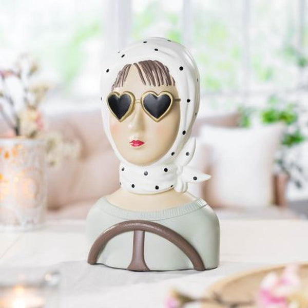 Ceramic female sculpted piece - 'For the Lady in the Driving Seat'...!-Nook & Cranny Gift Store-2019 National Gift Store Of The Year-Ireland-Gift Shop