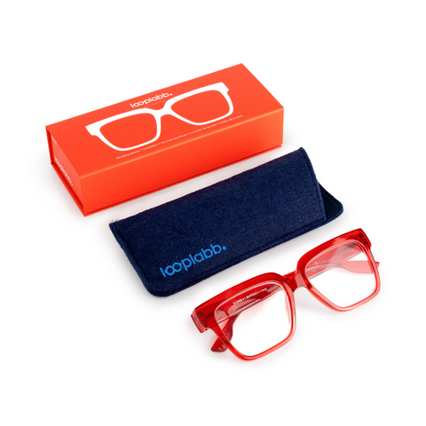 Max Reading Glasses - Crystal Red-Nook & Cranny Gift Store-2019 National Gift Store Of The Year-Ireland-Gift Shop