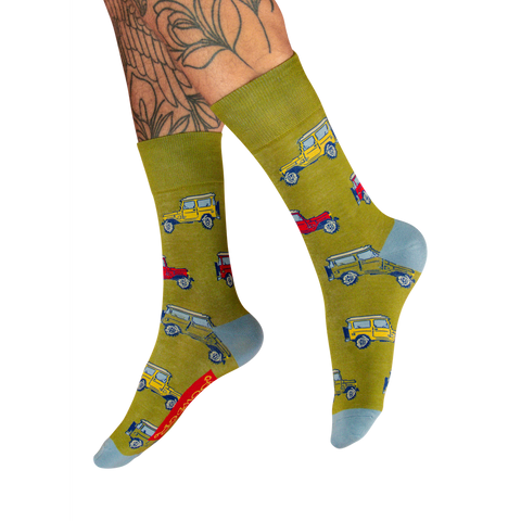 Men's Sock - Vintage Land Rover