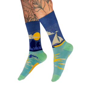 Men's Sock - Smooth Sailing-Nook & Cranny Gift Store-2019 National Gift Store Of The Year-Ireland-Gift Shop