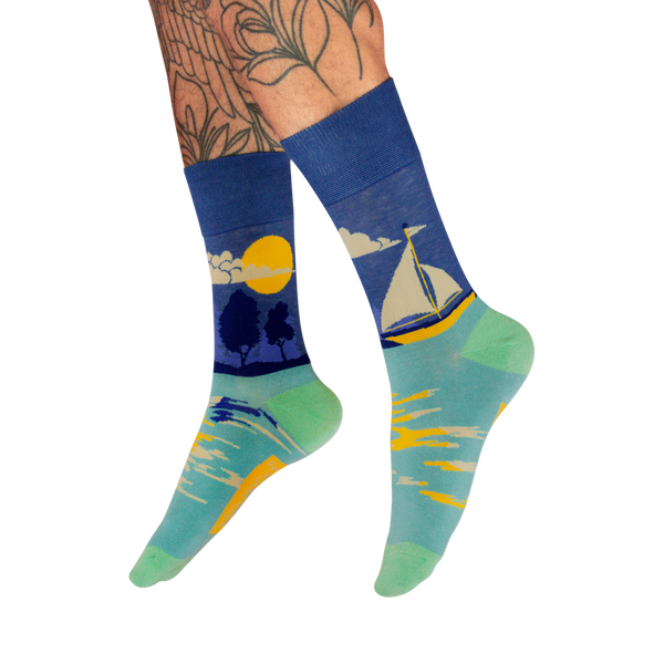 Men's Sock - Smooth Sailing-Nook & Cranny Gift Store-2019 National Gift Store Of The Year-Ireland-Gift Shop